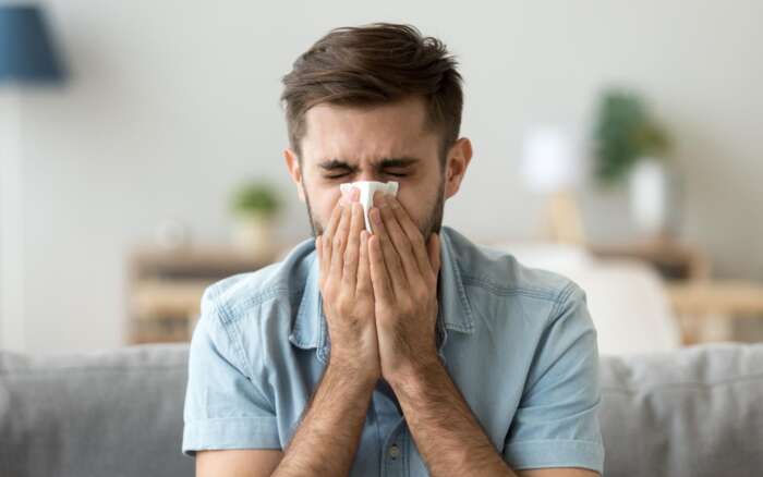 Erkaeltungs und Grippesymptome Schnupfen